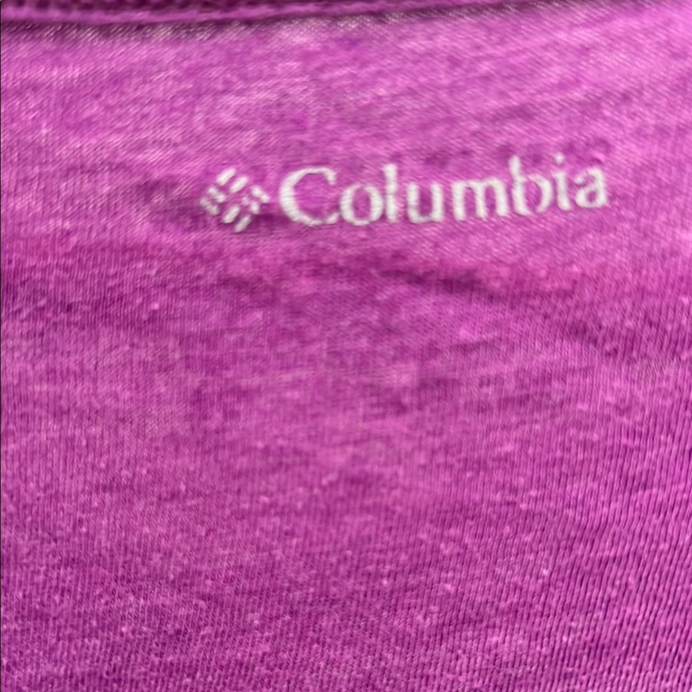 Columbia Purple Fitted Long Sleeve Blouse - Picture 2 of 4